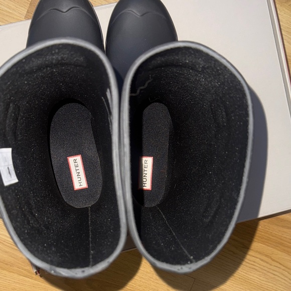 HUNTER NEW size 10 short black rain boots rainboots - Picture 7 of 9